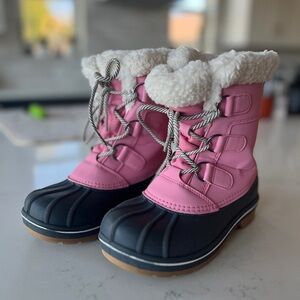 Girls Cat & Jack Pink Snow Boots